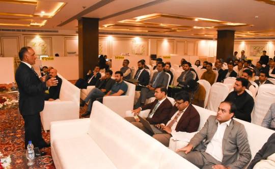 14-3-2023, Islamabad: Chairman NDMA Lt Gen Inam Haider Malik addressing to the participants of National Level Simulation Exercise on Flood & Rain Emergencies